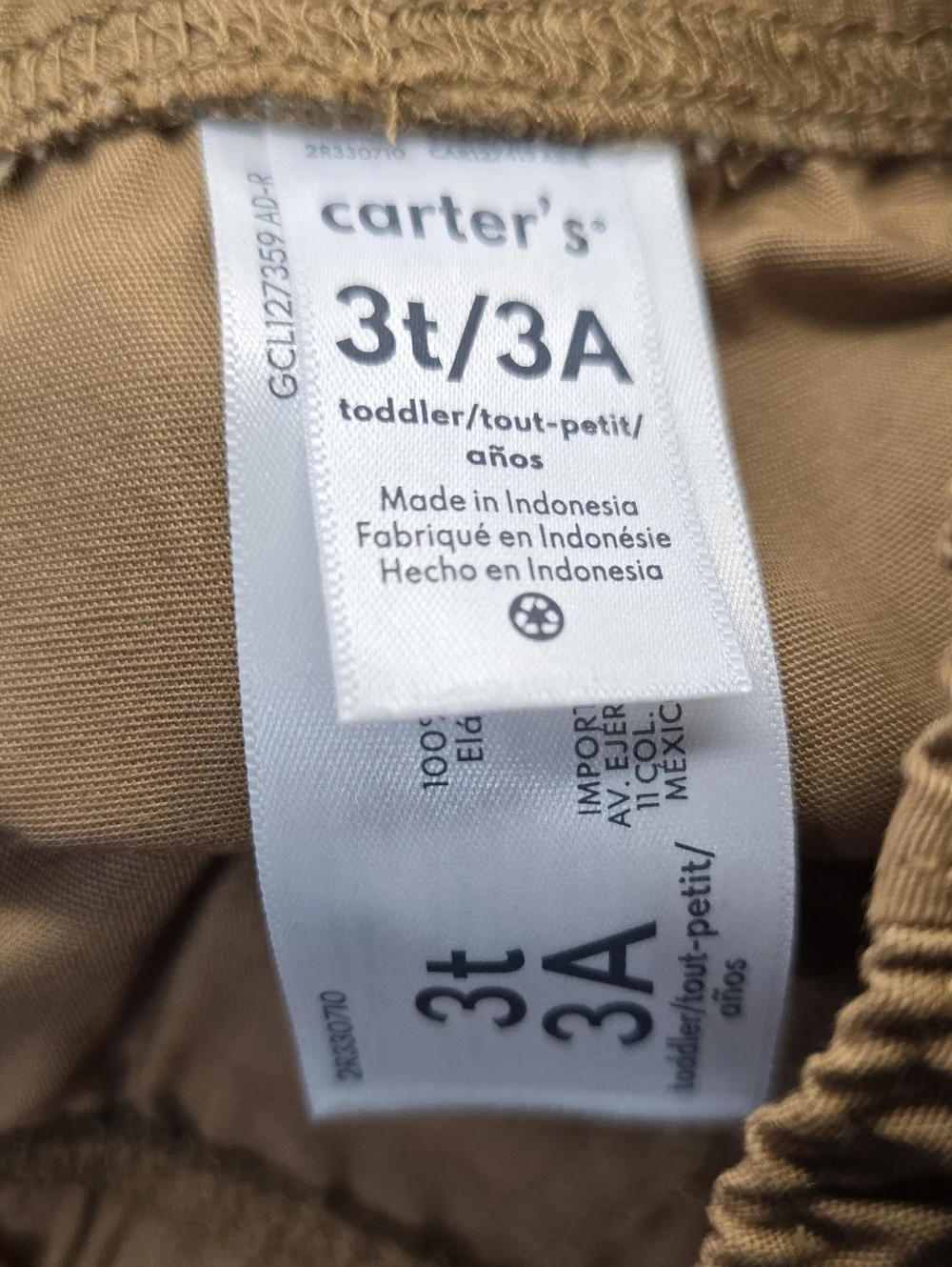 Carter's Navy‎ Striped Hoodie and Brown Pants Set